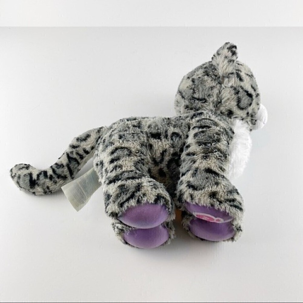 Build A Bear Sugar Sparkle Snow Leopard Stuffed Animal Plushie - Picture 6 of 12